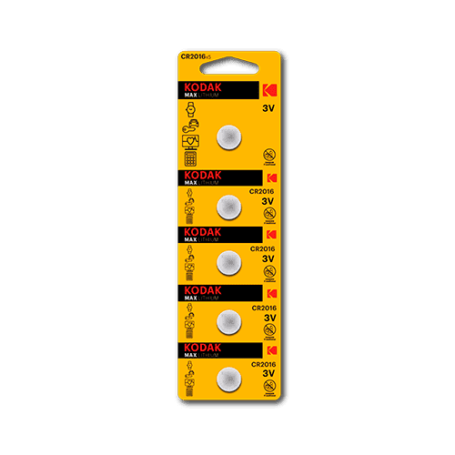 Ref.30411555-KODAK-Pila-Boton-Litio-Max-CR2016-5u-(12u)