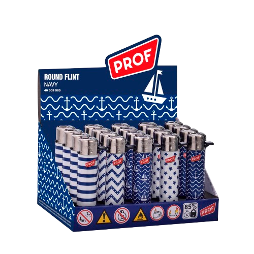 Ref.40009565-PROF_Encendedor_ROUND_NAVY_FLINT_25u