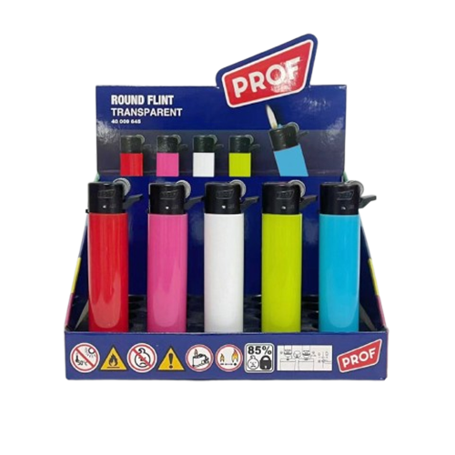 Ref.40009937-PROF_Encendedor_RED_SOLID_REFILL_ROUND_FLINT_25u