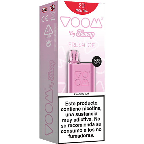 Ref.70002072-Toovap-VOOM-500mAh-600puffs-2ml-20-mg-Fresa-Ice-(5u)