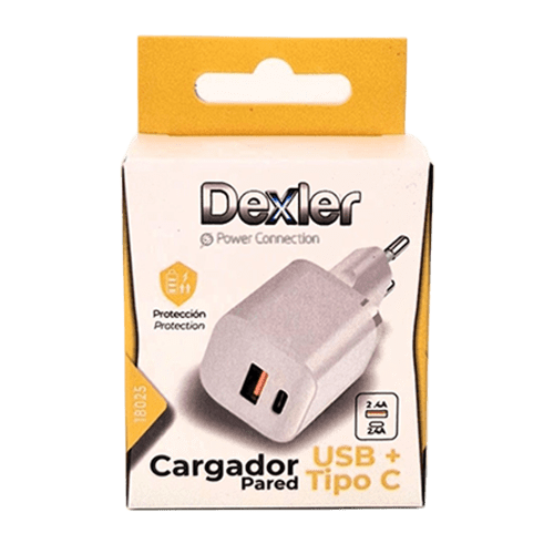 Ref.30018025-Dexler-Cargador-Pared_21A-USB-Tipo-C
